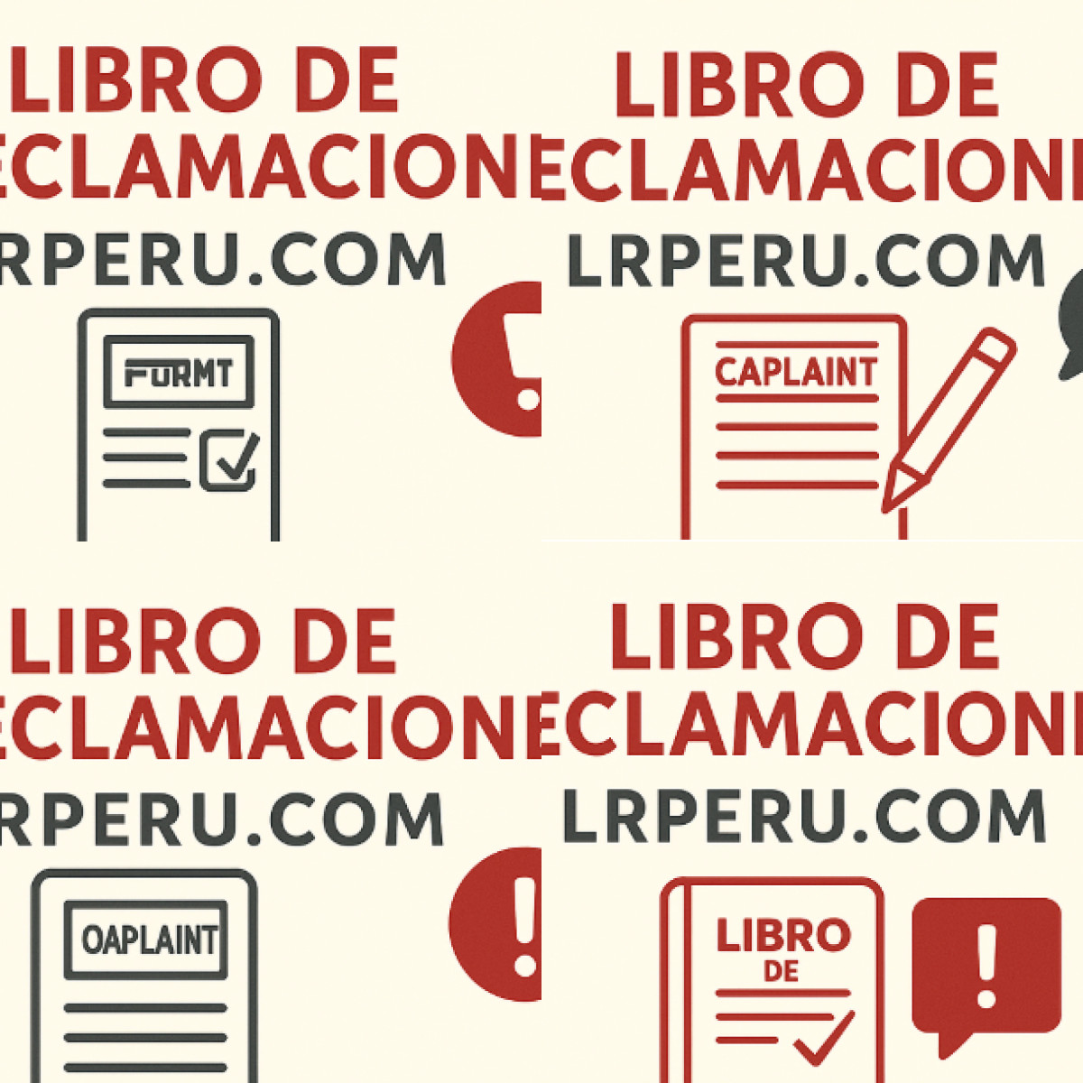 ¿Cuáles son los cuatro tipos principales de quejas?